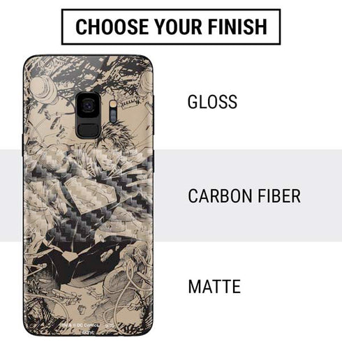 DC Comics Superman Unchained #1 Original Cover Pencils Galaxy S9 Skin